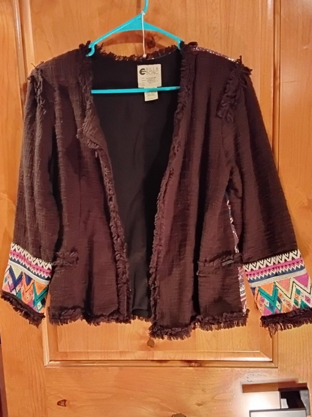 Billabong Women's Textile Print Jacket Size L #558